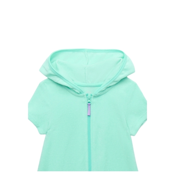 Wonder Nation Hooded Swim Coverup Young Girls MEDIUM 7/8 - Picture 2 of 5